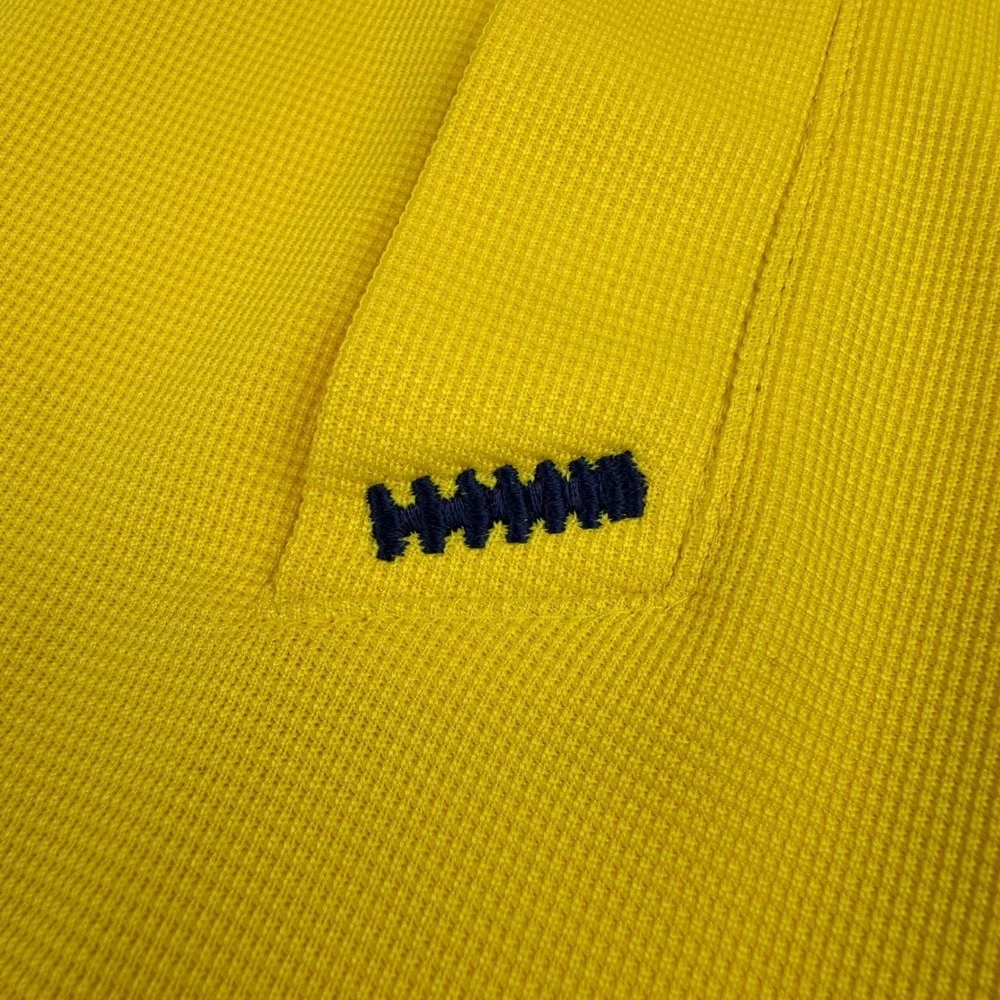 Nike Team Michigan Wolverines Football Polo Shirt Men XL Yellow Vintage Nike FIT